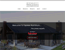 Tablet Screenshot of expressaluminium.co.nz